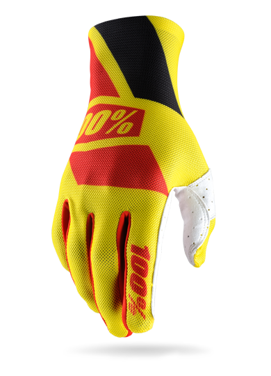 100% CELIUM GLOVE YELLOW/RED X-LGE