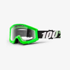 100% STRATA MOTO GOGGLE ARKON FLUORO GREEN ADULT