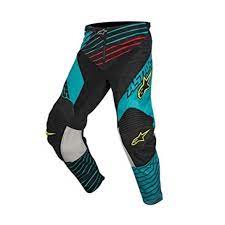 ALPINESTARS YOUTH RACER BRAAP PANT TEAL/BLK/YLW FLURO SIZE 22"