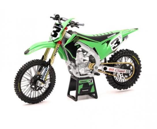 NEW RAY MODEL 1:12 SCALE KAWASAKI KX450F ELI TOMAC