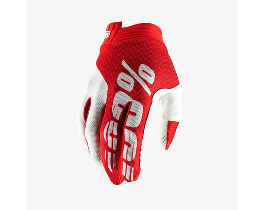 100% ITRACK GLOVE RED/WHT