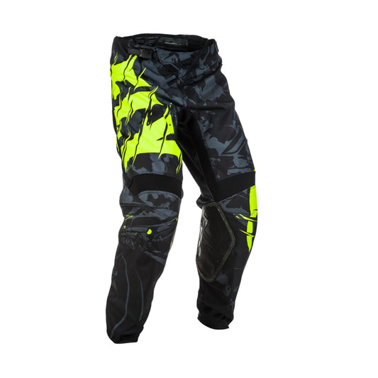 FLY KINETIC OUTLAW PANT "18 BLACK/HI-VIS YOUTH 24"