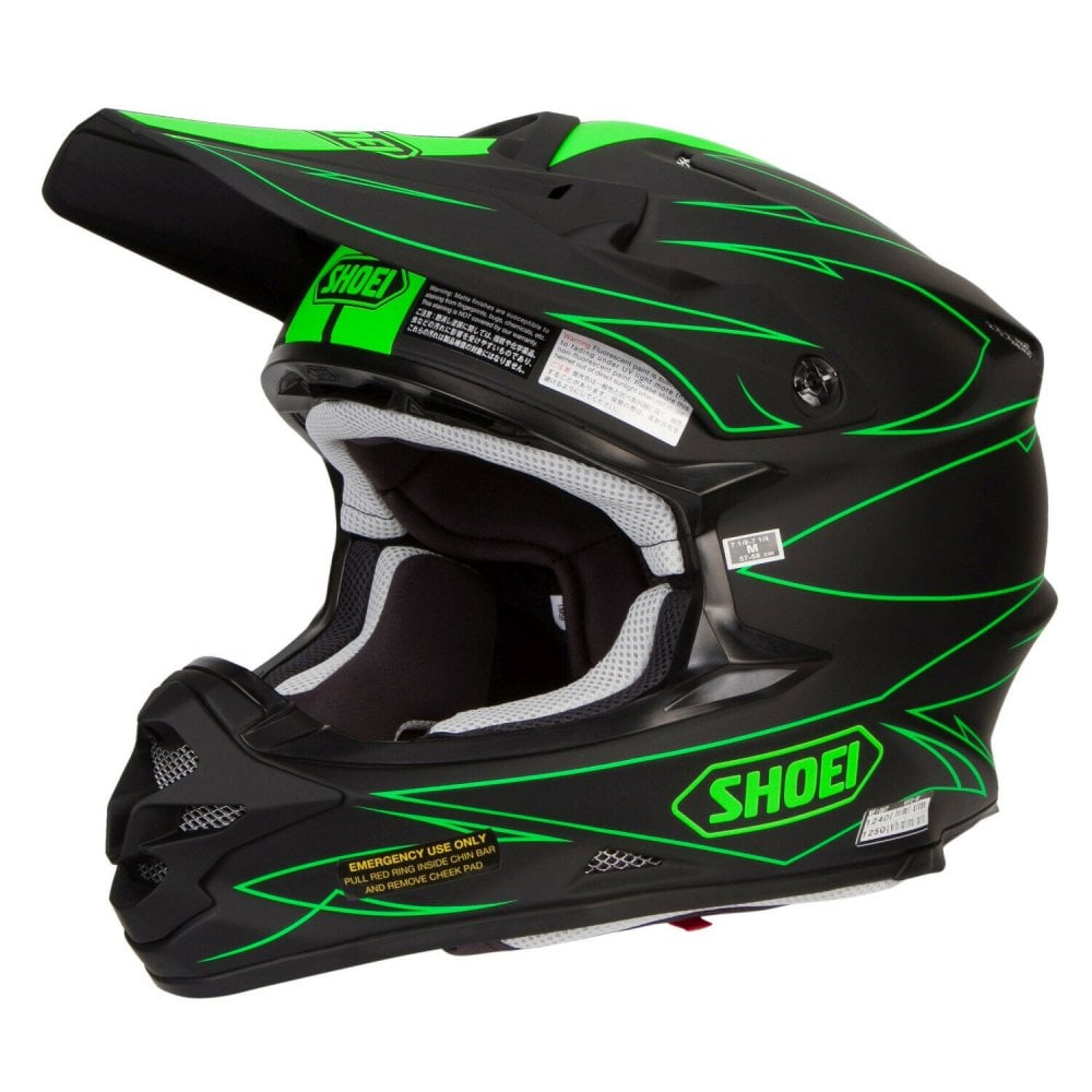 SHOEI VFX-W HECTIC TC4 GREEN MED